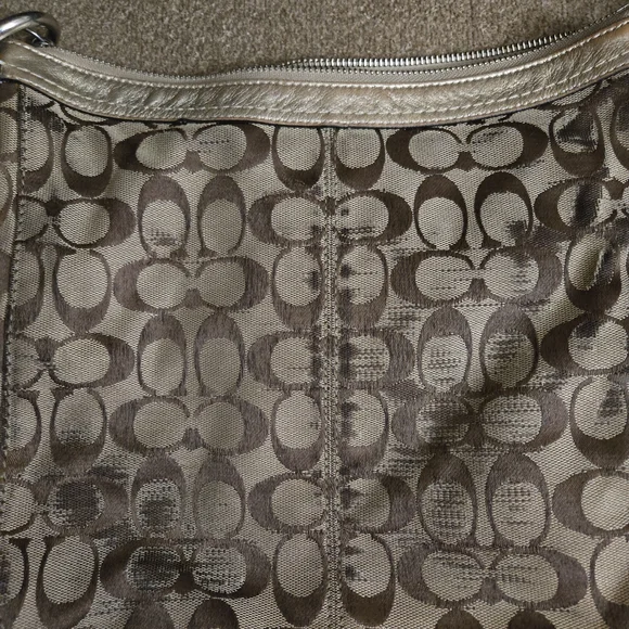 Coach Brown Signature Shoulder Bag - Picture 2 of 9